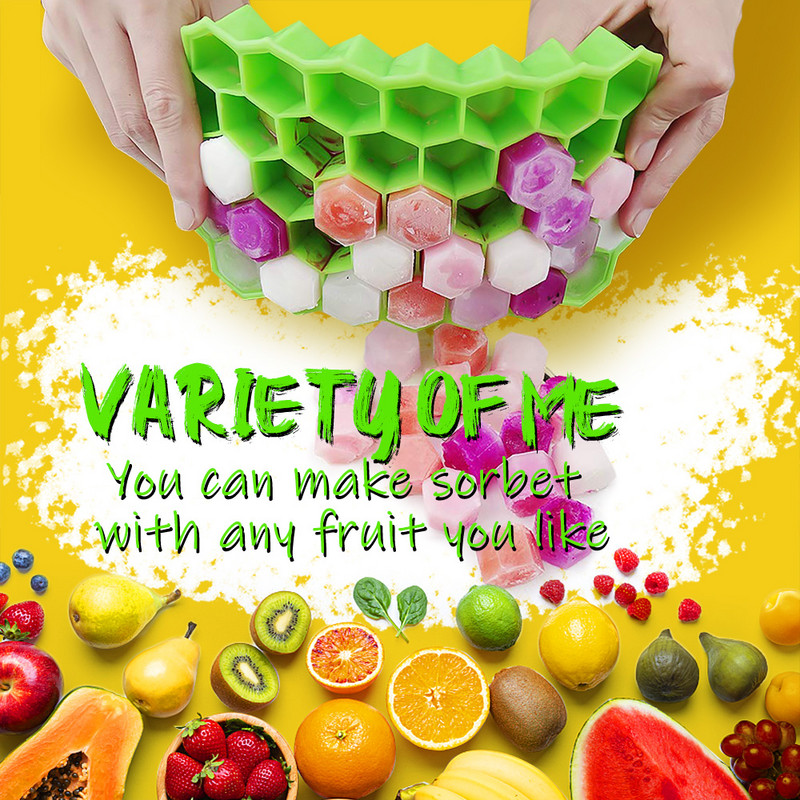 Kūrybinė korių gaminimo mašina ledo kubelių padėklai silikoniniai ledo formelių kubeliai ledo formelės silikoninė Cubitera su nuimamu dangteliu virtuvės įtaisai