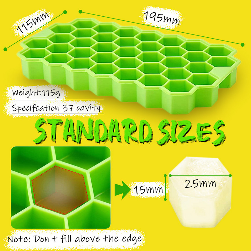 Kūrybinė korių gaminimo mašina ledo kubelių padėklai silikoniniai ledo formelių kubeliai ledo formelės silikoninė Cubitera su nuimamu dangteliu virtuvės įtaisai