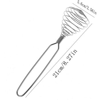 4 части пружинна бъркалка от неръждаема стомана, бъркалка за яйца Ръчно натискане на бъркалка Блендер за дома Универсален инструмент за бъркалка за яйца