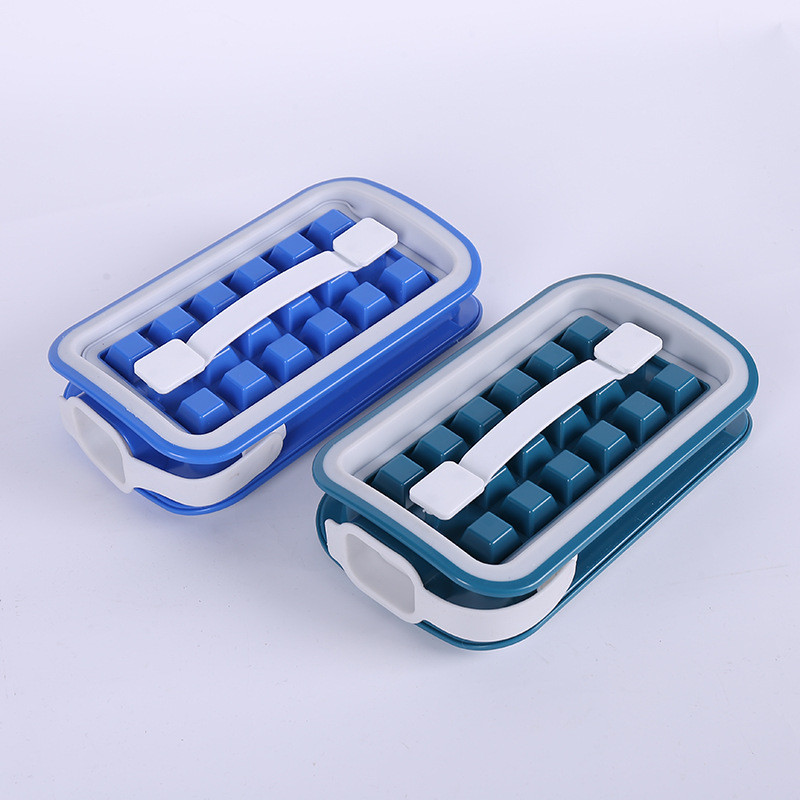 Tavă pentru cuburi de gheață, 36 de grile, matriță pentru înghețată din silicon DIY, pentru fabricarea cuburilor de gheață, fierbător, răcitor portabil, recipient de depozitare pentru cuburi de gheață