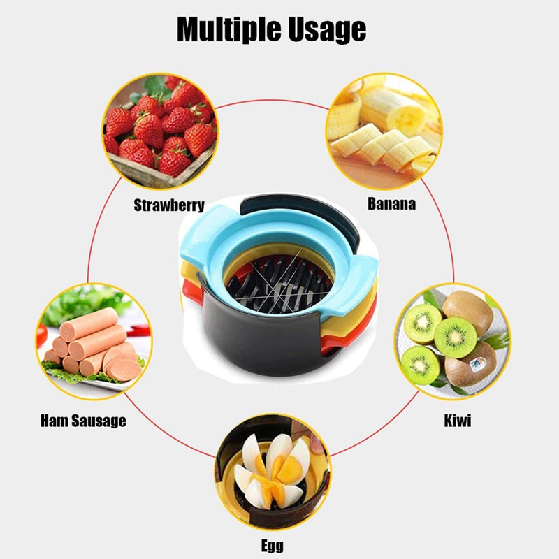 HOT-3-u-1 ABS rezač jaja od žice od nehrđajućeg čelika Rezanje voća Rezanje labavog cvijeća Modeliranje i rezanje Artefakt