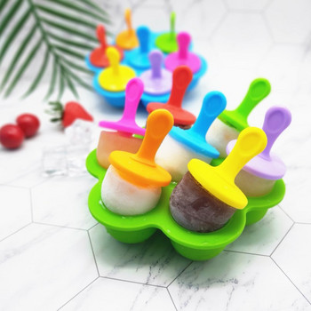 Ice Cream Ice Pops Mold Portable Food Grade Popsicle Mold Ball Maker Baby DIY Хранителна добавка Инструменти Плодов шейк Аксесоари
