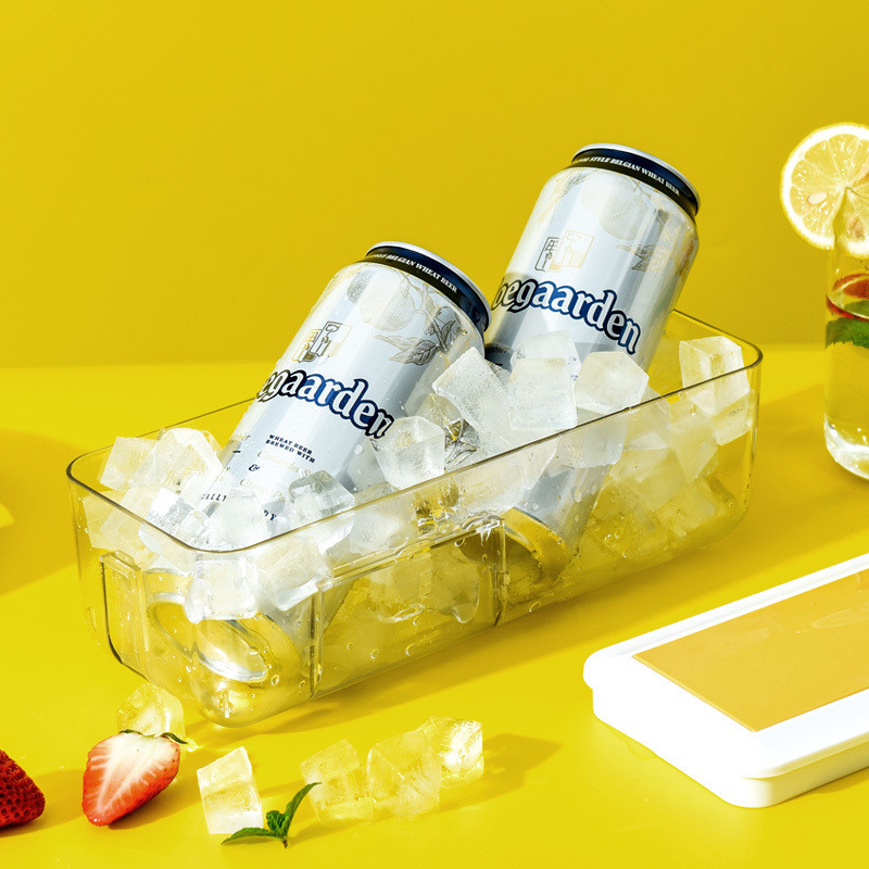 Tavă pentru cuburi de gheață cu cutie de depozitare, cu demolire rapidă, forme pentru cuburi de înghețată, aparat de făcut gheață pentru cocktail-uri, bar, accesorii de bucătărie, instrumente