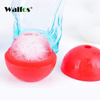 Walfos Food Grade Large Whisky Ice Ball 6cm Round Whiskey Silicone Ice Ball Mold Big Sphere Ice Mold Уиски Ice Ball Maker