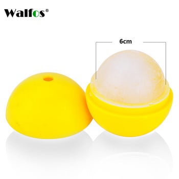 Walfos Food Grade Large Whisky Ice Ball 6cm Round Whiskey Silicone Ice Ball Mold Big Sphere Ice Mold Уиски Ice Ball Maker