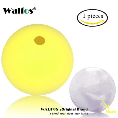 Walfos Élelmiszer-minőségű nagyméretű whisky jéggolyó 6 cm-es kerek whisky szilikon jéggolyóforma nagy gömbös jégforma whisky jéggolyó készítő