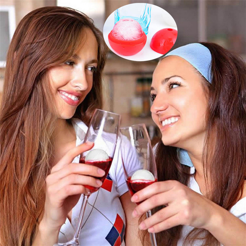 Walfos Élelmiszer-minőségű nagyméretű whisky jéggolyó 6 cm-es kerek whisky szilikon jéggolyóforma nagy gömbös jégforma whisky jéggolyó készítő