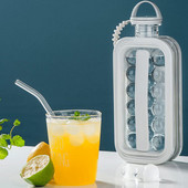 Barkácsolás jéggolyó készítő vízforraló kütyük Kreatív jégkockatálca eszközök 2 az 1-ben hordozható jégkocka tartály forma konyhai bár tartozékok