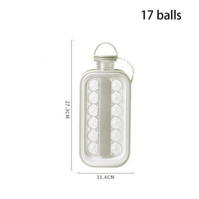 Barkácsolás jéggolyó készítő vízforraló kütyük Kreatív jégkockatálca eszközök 2 az 1-ben hordozható jégkocka tartály forma konyhai bár tartozékok