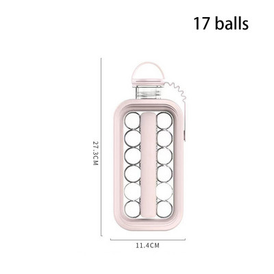 Barkácsolás jéggolyó készítő vízforraló kütyük Kreatív jégkockatálca eszközök 2 az 1-ben hordozható jégkocka tartály forma konyhai bár tartozékok