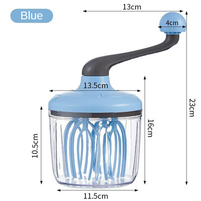 Bata manuala Frisca Bata manuala de uz casnic Mica semi-automatica Albus de ou spuma de lapte Mașină de rotire ouă pentru prăjituri