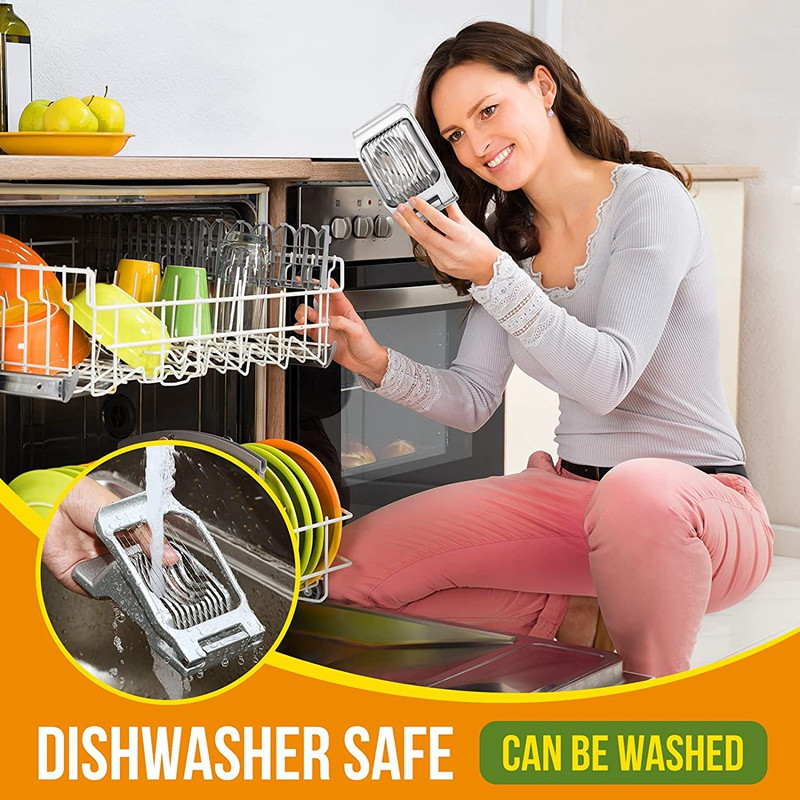 2 dalių kiaušinių pjaustyklė kietai virtų kiaušinių pjaustyklė nerūdijančio plieno vielinė kiaušinių pjaustyklė kiaušinių pjaustyklė, skirta kiaušinių braškių minkštiems vaisiams