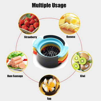 3-в-1 ABS нож за яйца от неръждаема стоманена тел Рязане на плодове Свободно рязане на цветя Моделиране и нарязване Артефакт