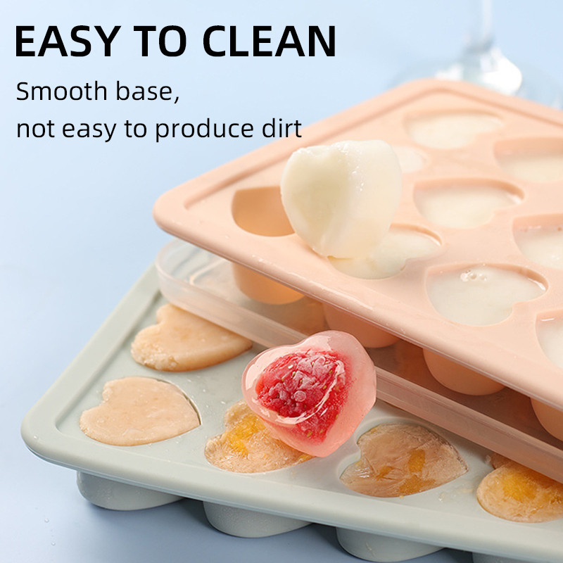 Formă din silicon Tavă pentru fabricarea cuburilor de gheață Cremă Magnum Ball Accesorii pentru bare Glacon Forme de bucătărie Mini mici cu capac în formă de inimă