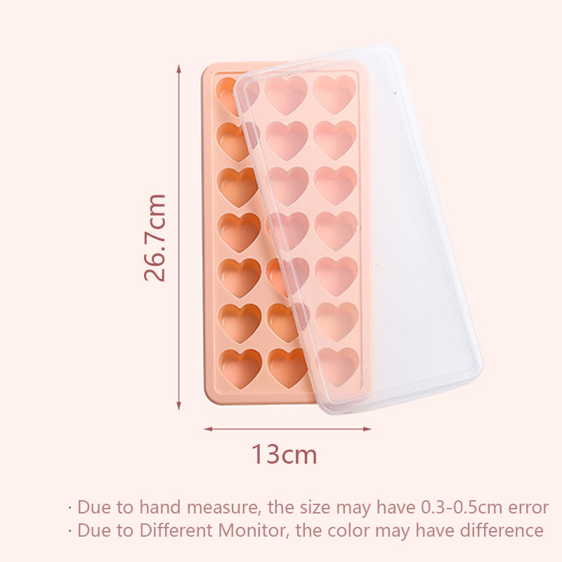 Formă din silicon Tavă pentru fabricarea cuburilor de gheață Cremă Magnum Ball Accesorii pentru bare Glacon Forme de bucătărie Mini mici cu capac în formă de inimă