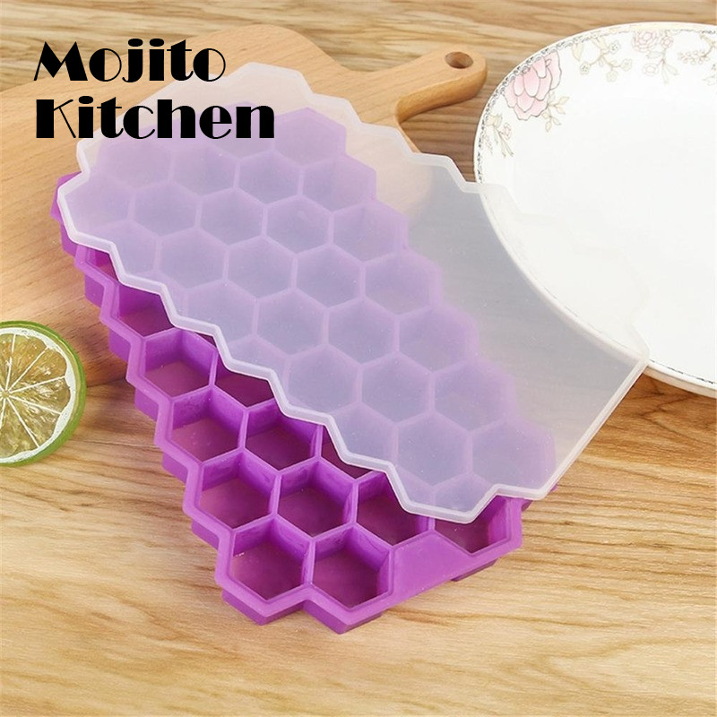 Jégkocka készítő szilikon forma méhsejt tálca Magnum szilikon forma formák élelmiszer minőségű whisky koktél popsics formához