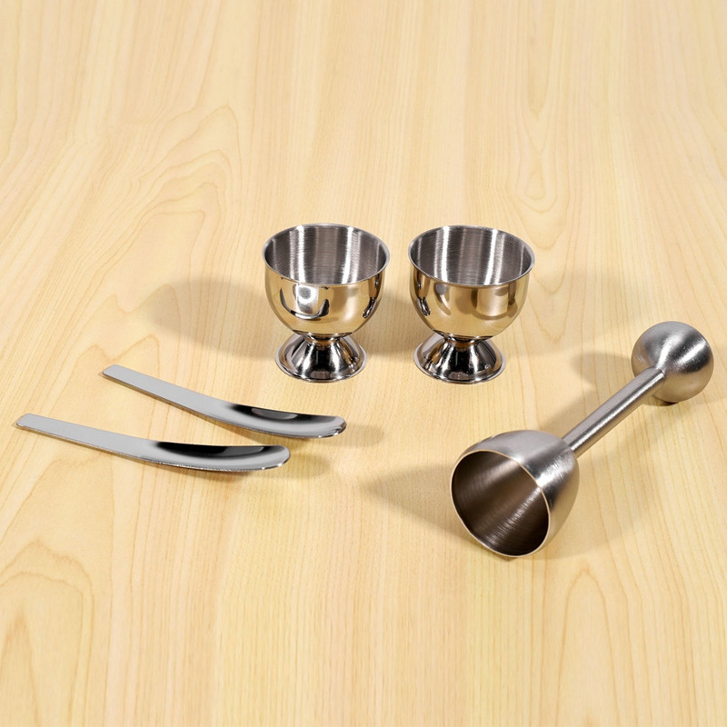 Preljev za kuhana jaja od nehrđajućeg čelika Otvarač za krekere od ljuske jaja Držač žlice za jaja Kuhinjski pribor