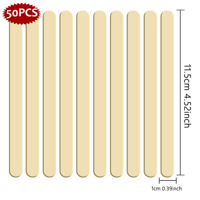 50db akril fagylalt pálcika jégkrém eszköz átlátszó szilárd süteményrúd cukorka fagylalt kézművesekhez