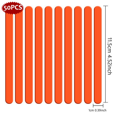 50db akril fagylalt pálcika jégkrém eszköz átlátszó szilárd süteményrúd cukorka fagylalt kézművesekhez