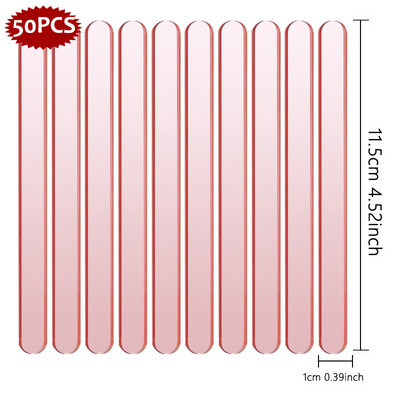 50db akril fagylalt pálcika jégkrém eszköz átlátszó szilárd süteményrúd cukorka fagylalt kézművesekhez