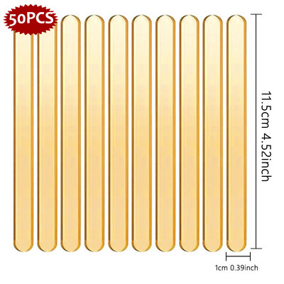 50db akril fagylalt pálcika jégkrém eszköz átlátszó szilárd süteményrúd cukorka fagylalt kézművesekhez