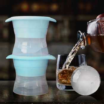 Уиски кръгла машина за лед, силиконова сферична форма за кубчета лед, машина за лед, бърз фризер, тава за лед, кухненски джаджи, форма за лед 10