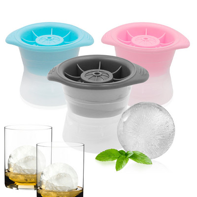 Уиски кръгла машина за лед, силиконова сферична форма за кубчета лед, машина за лед, бърз фризер, тава за лед, кухненски джаджи, форма за лед 10