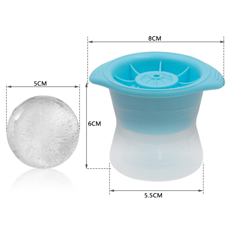 Mașină rotundă pentru cuburi de gheață pentru whisky, forma sferică de silicon pentru cuburi de gheață.