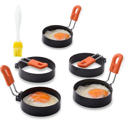 4 kom Pržena jaja, prsten za palačinke, omlet, pečena jaja, okrugli oblik, kalup za jaja za kuhanje, tava za doručak, pećnica, kuhinja