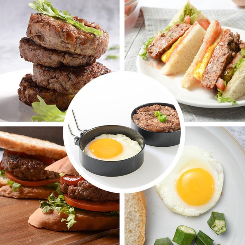 4 kom Pržena jaja, prsten za palačinke, omlet, pečena jaja, okrugli oblik, kalup za jaja za kuhanje, tava za doručak, pećnica, kuhinja