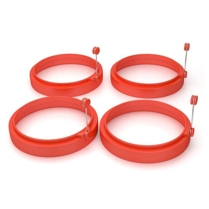 Formă din silicon pentru clătite de ouă Inel practic de ouă pentru gătit ustensile de bucătărie, 4 buc.