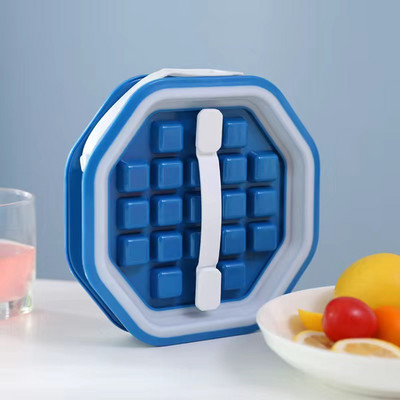 2022 Ice Ball Maker Fierbător Bucătărie Bar Accesorii Gadgets Creative Ice Cube Mold 2 în 1 Multi-funcțional Container Mucegai Popsicle