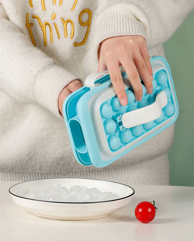 2022 Ice Ball Maker Fierbător Bucătărie Bar Accesorii Gadgets Creative Ice Cube Mold 2 în 1 Multi-funcțional Container Mucegai Popsicle