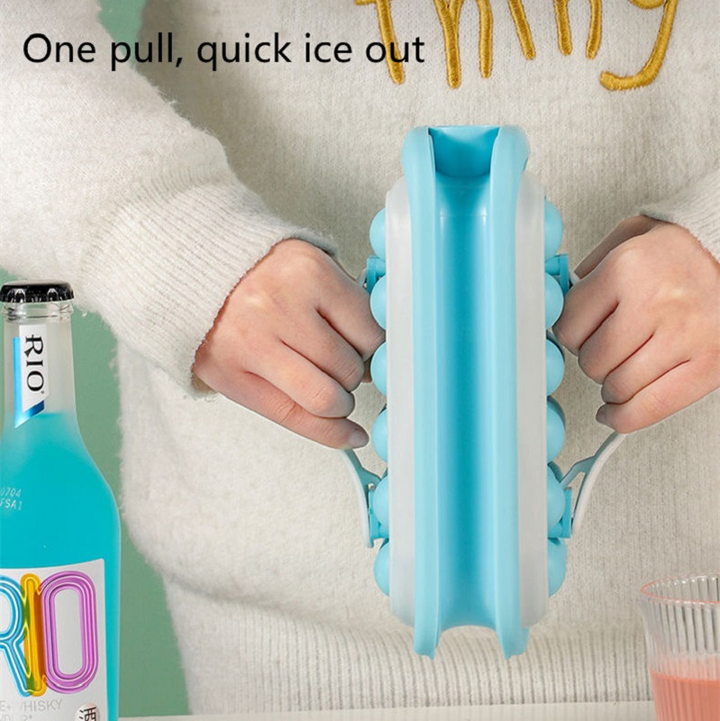 2022 Ice Ball Maker Fierbător Bucătărie Bar Accesorii Gadgets Creative Ice Cube Mold 2 în 1 Multi-funcțional Container Mucegai Popsicle