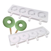 Formă 3D pentru înghețată din silicon Mucegai pentru ghiocete Formă gogoașă Formă pentru acadele de gheață Congelator Suc Jeleu Instrumente Tavă pentru cuburi de gheață Mucegai pentru ciocolată DIY