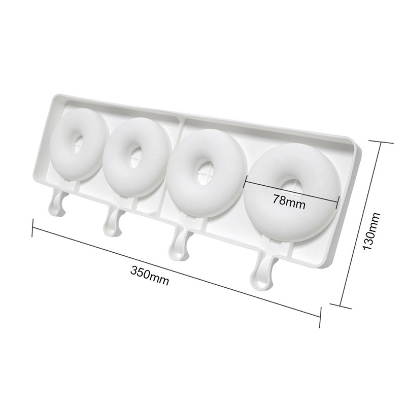 Formă 3D pentru înghețată din silicon Mucegai pentru ghiocete Formă gogoașă Formă pentru acadele de gheață Congelator Suc Jeleu Instrumente Tavă pentru cuburi de gheață Mucegai pentru ciocolată DIY