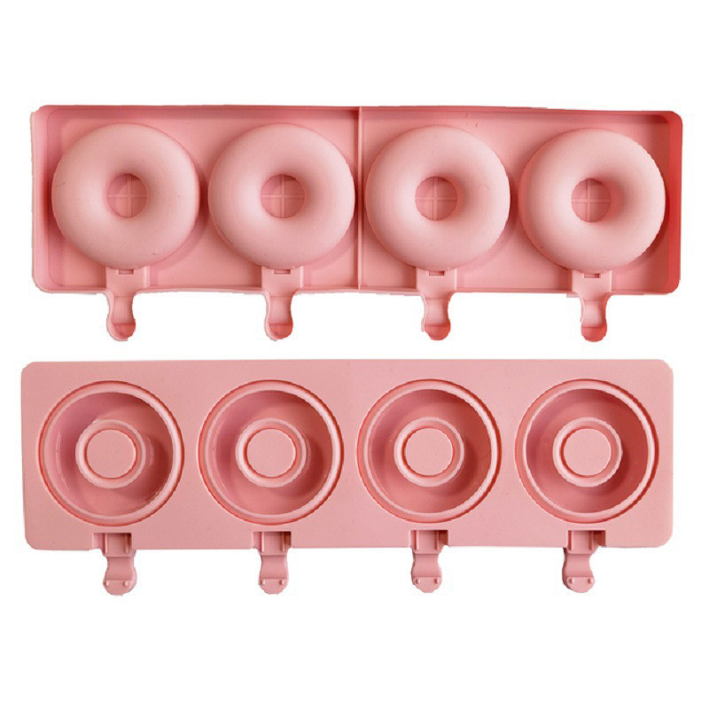 Formă 3D pentru înghețată din silicon Mucegai pentru ghiocete Formă gogoașă Formă pentru acadele de gheață Congelator Suc Jeleu Instrumente Tavă pentru cuburi de gheață Mucegai pentru ciocolată DIY