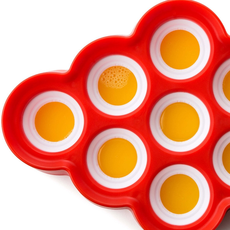 Új szilikonos mini jégkrémforma fagylalt golyós nyalóka készítő popsika formák 9 matricával