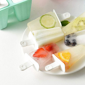 Καλούπια για Popsicle 6 τεμάχια Καλούπια Πάγου σιλικόνης Bpa Δωρεάν Καλούπια Popsicle Επαναχρησιμοποιήσιμη Εύκολη απελευθέρωση παγομηχανή