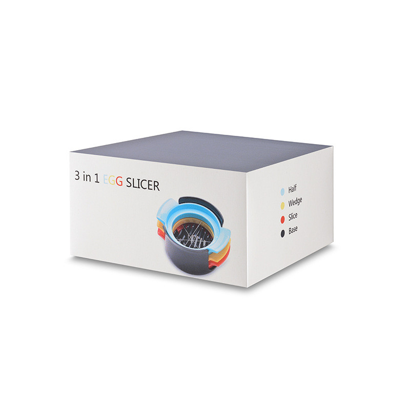 Tăiător de ouă din oțel inoxidabil ABS 304 trei într-unul și tăietor de fructe Gadget de bucătărie Instrumente pentru ouă