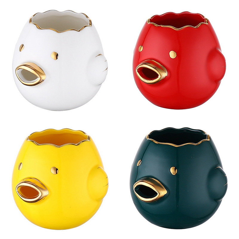 Desene animat creativ Separator de gălbenușuri de ou de pui Ceramica Separator de ouă de pui din desene animate din ceramică Bucătărie