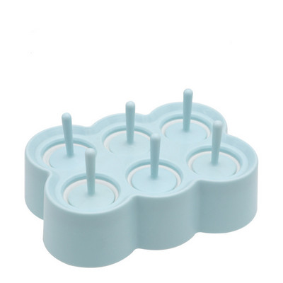 DIY 6 grile de desene animate din silicon Mucegai cuburi de gheata Producator de bomboane Inghetata Ciocolata Forme Popsicle Mold Pop Bar Tava pentru unelte de patiserie