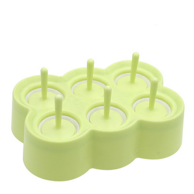 DIY 6 grile de desene animate din silicon Mucegai cuburi de gheata Producator de bomboane Inghetata Ciocolata Forme Popsicle Mold Pop Bar Tava pentru unelte de patiserie