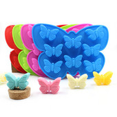 Szilikon csokoládé cukorka sütőforma 8 üreges pillangós tortaforma pillangó alakú jégkocka tálca tortasütéshez Szappanos kenyérforma