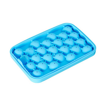 Практични форми за кубчета лед с 25 решетки и подвижни капаци Силиконова форма за кубчета лед за хранителни цели Машина за кубчета Без BPA