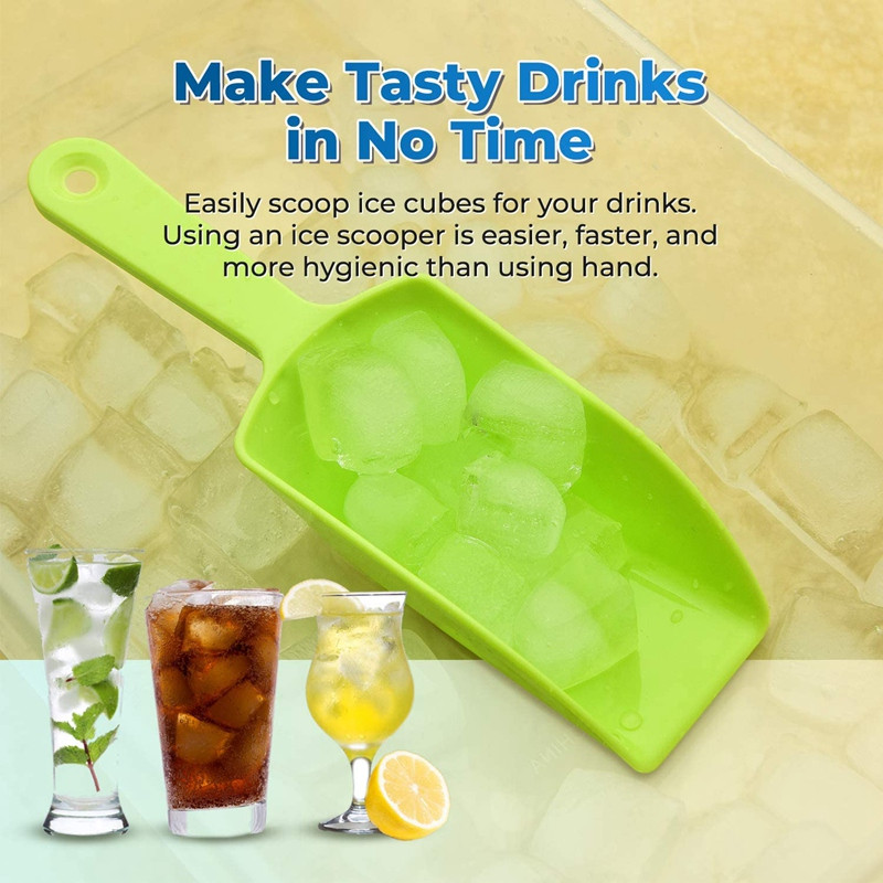 Tavă pătrată pentru gheață cu capac și recipient 55 mini pepite Tavă pentru gheață pentru congelator Vine cu recipient pentru gheață, cupă și capac