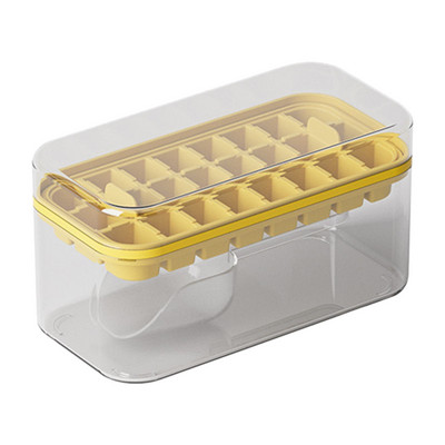 Tavă de gheață din plastic flexibilă 8 forme de gheață pentru congelator cu eliberare ușoară Tavi de gheață stivuibile pentru suc de cocktail Whisky Tavă pentru cuburi de gheață