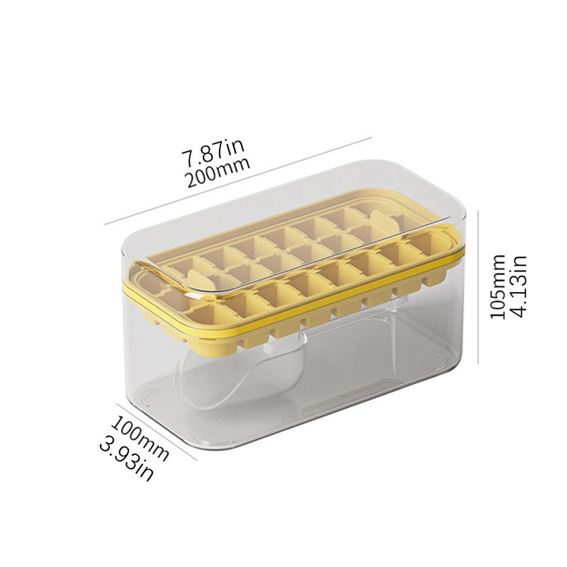 Tavă de gheață din plastic flexibilă 8 forme de gheață pentru congelator cu eliberare ușoară Tavi de gheață stivuibile pentru suc de cocktail Whisky Tavă pentru cuburi de gheață