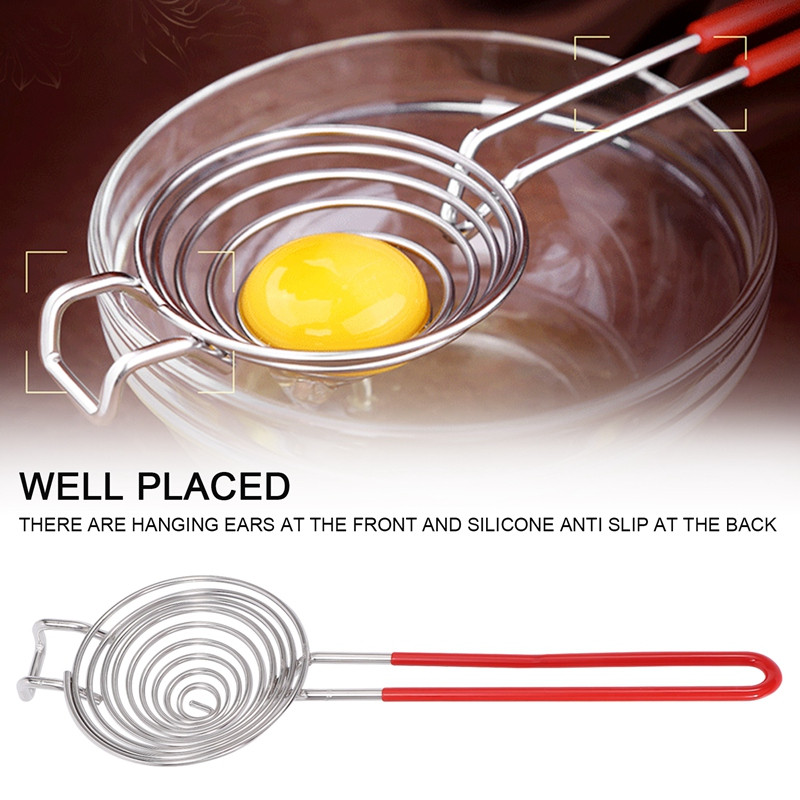 Διαχωριστής αυγών, Εργαλείο διαχωρισμού λευκού κρόκου από ανοξείδωτο ατσάλι, 2 τεμάχια