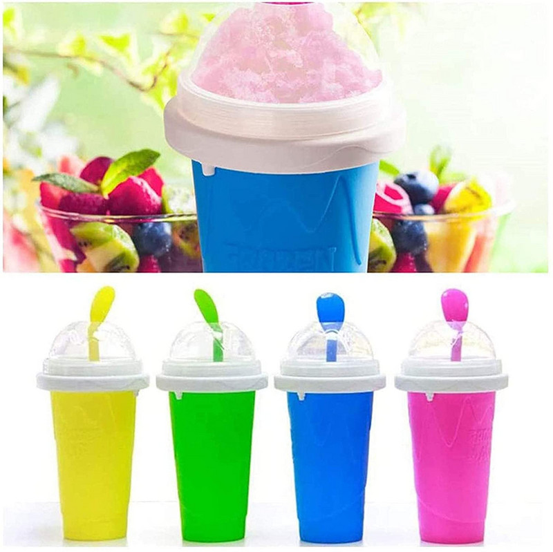 Smoothies congelate rapid de 350 ml Aparat de înghețată durabil Slush Squeeze Slush Cupă de răcire rapidă Sticla de milkshake Cupă pentru smoothie